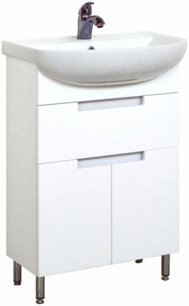 Тумба напольная Мойдодыр Тетрис-60-02 с умывальником Arteco-60