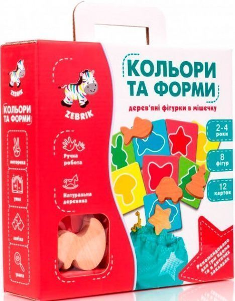 Игра настольная Vladi Toys Фигуры в мешочке: Цвета и формы ZB2001-01