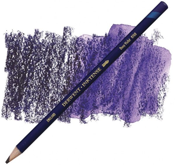 Олівець чорнильний Inktense 0760 Темно-фіолетовий Derwent