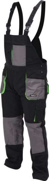 Полукомбинезон рабочий YATO р. XL YT-80173 черный с серым