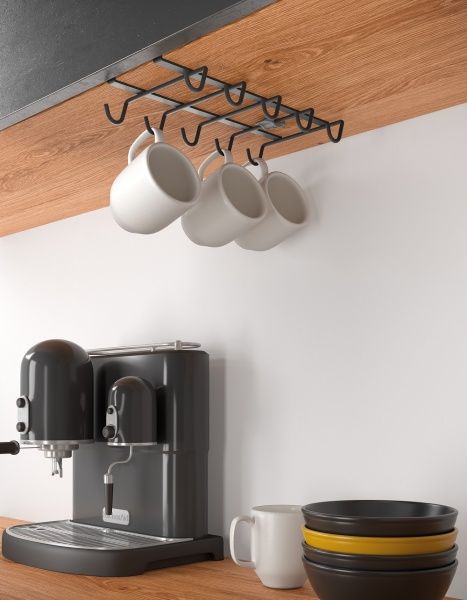 Тримач Metaltex 361128 для чашок 14x28x6 Див My-Mug Lava чорний