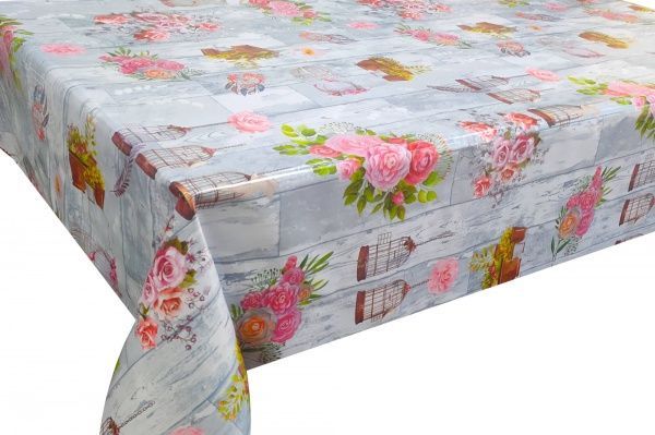 Скатерть Цветочная мелодия 140x240 см разноцветный UP! (Underprice) 