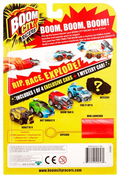 Набор Boom City Racers ROAST'D! Машинки с пусковым устройством - 2 шт. 6631575