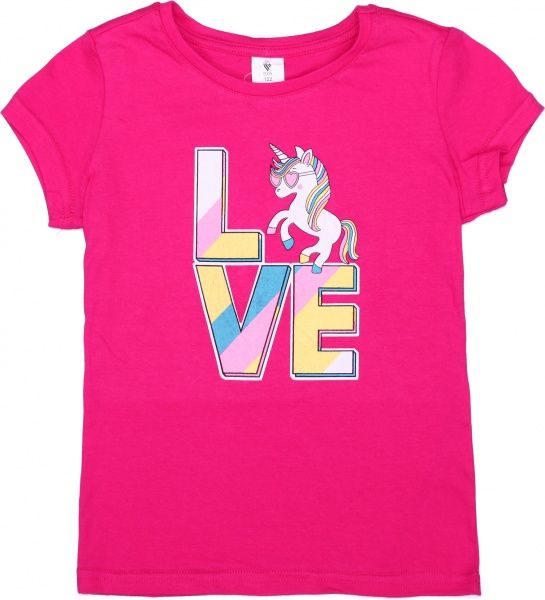 Футболка для дівчинки Роза 200243 р.128 малиновий 