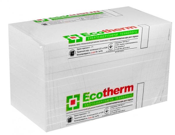 Пінопласт 25 Ecotherm® EPS-30 1м х 1м 50 мм