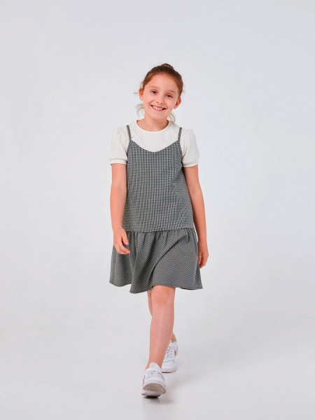 Сарафан Smil р.122 чорний із білим 120362 