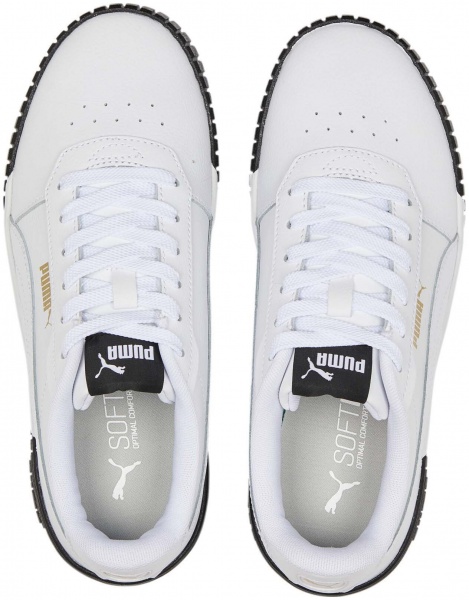 Кроссовки Puma CARINA 2.0 PUMA WHITE-PUMA WHITE-PUMA TE 38584904 р.38,5 белый