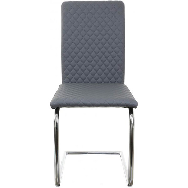 Стул обеденный Nowy Styl Glen II CF Chrome (BOX-2) (СН) Eco-70 хром/серый