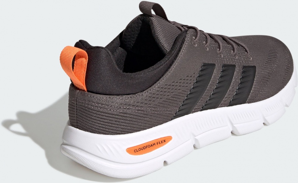 Кроссовки мужские Adidas CLOUDFOAM FLEX - ELASTIC LACES CHACOA/CBLACK/PUOR KK3486 р.45 1/3 хаки