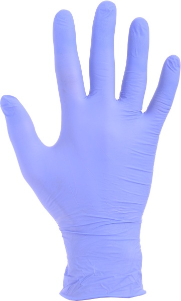 Перчатки одноразовые Medico Dr.White Professional фиолетовые с покрытием нитрил S (7) 2739027