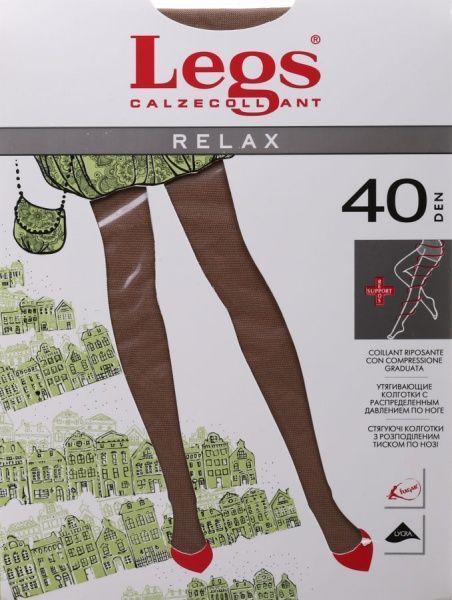 Колготки женские Legs 301 RELAX 40 den sabbia р. 4 песочный 