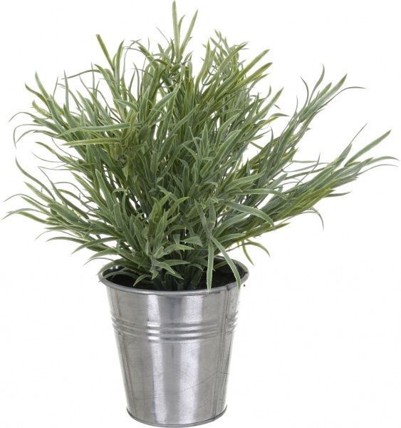 Композиция в металлическом горшке