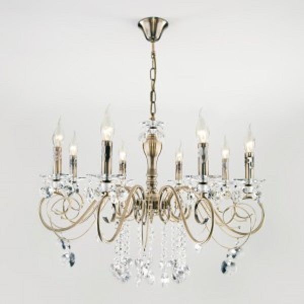 Люстра підвісна Strotskis Ravenna 8x60 Вт E14 антична бронза 10104/8 