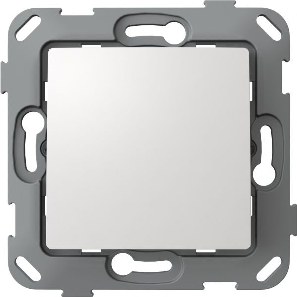 Переключатель перекрестный одноклавишный Plank Electrotechnic Classic/Nordic без подсветки 10 А 220В белый PLK0311031