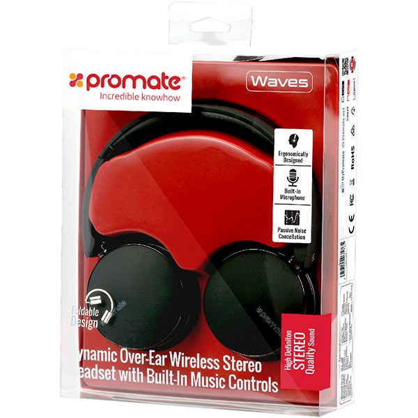 Навушники Promate Waves Black