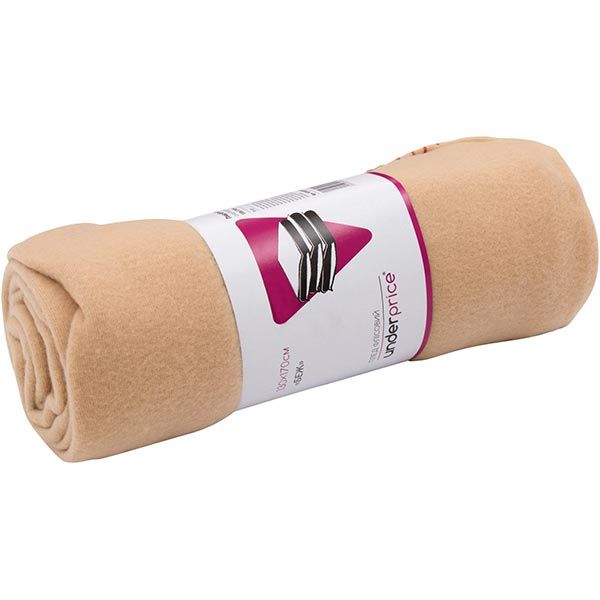 Плед флисовый Underprice бежевый 130x170 см