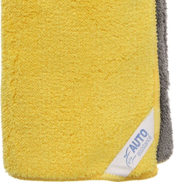 Серветка універсальна двостороння для полірування 45х38 см мікрофібра 800 г/кв.м Auto Assistance 1 шт.