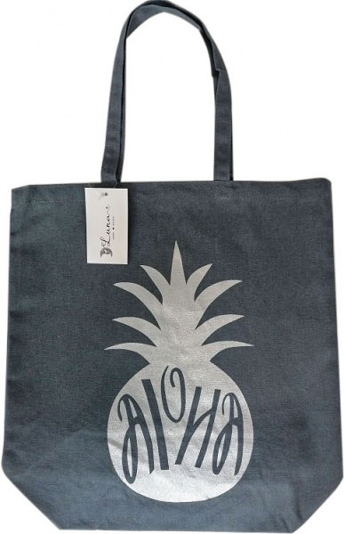 Сумка-шоппер Luna Aloha 41x39x13 см серый 