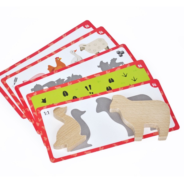 Набор деревянных фигур Igroteco Животные на ферме 900521