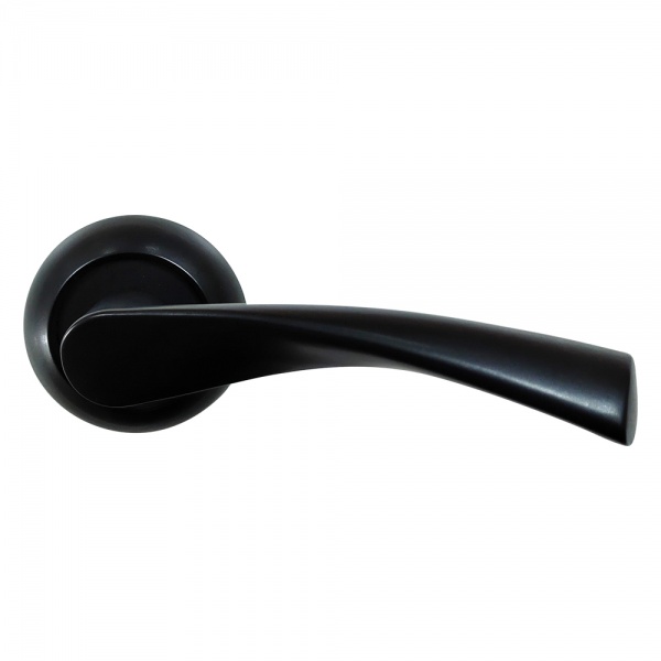 Ручка на розетці Comit Vela матовий чорний