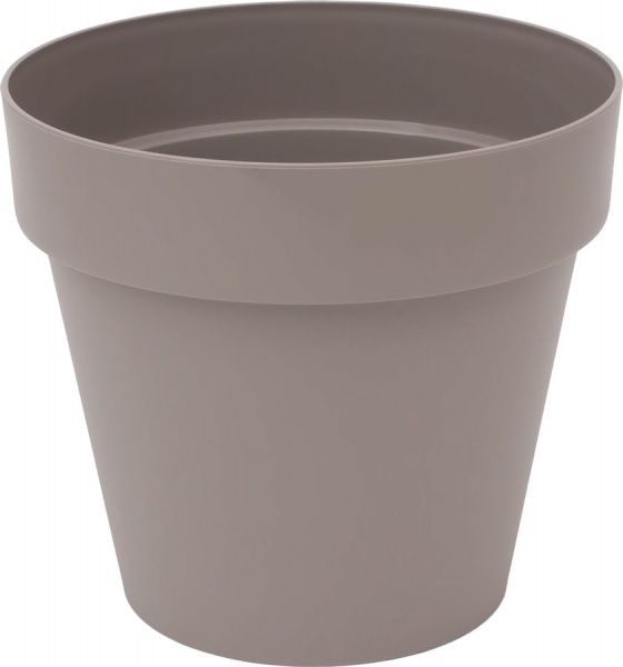 Горшок пластиковый Prosperplast Cube круглый 7л капучино (75952-7502) 