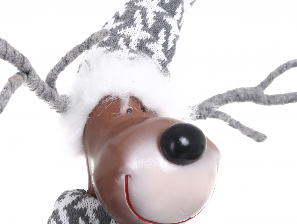 Декорация новогодняя Лось леший 20x45 см 2 цвета в ассортименте