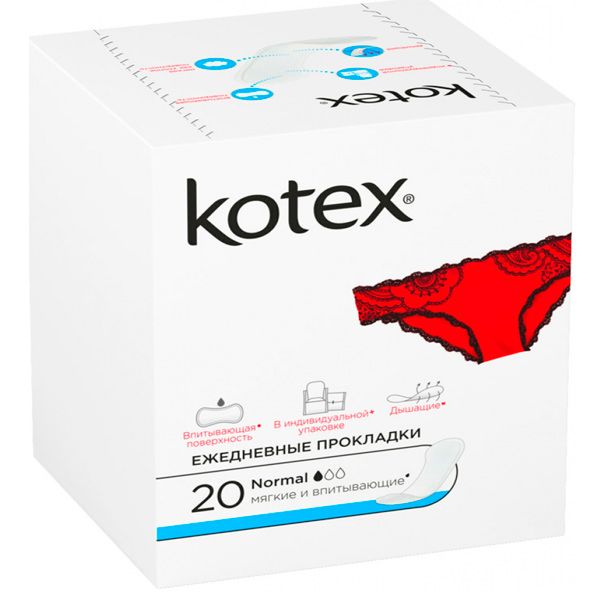 Прокладки ежедневные Kotex normal 20 шт.