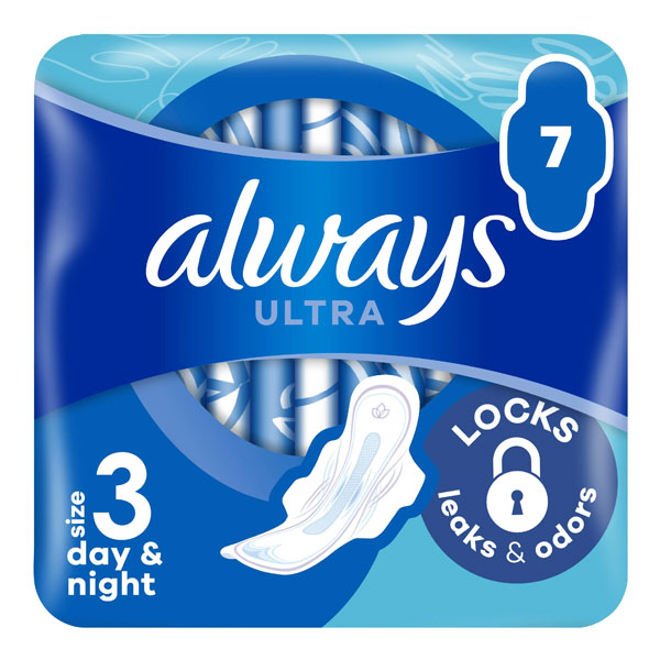 Прокладки Always Ultra Day&Night (Розмір 3) 7 шт.