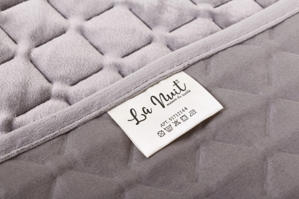 Покривало Nadia 240x260 см La Nuit темно-сірий 