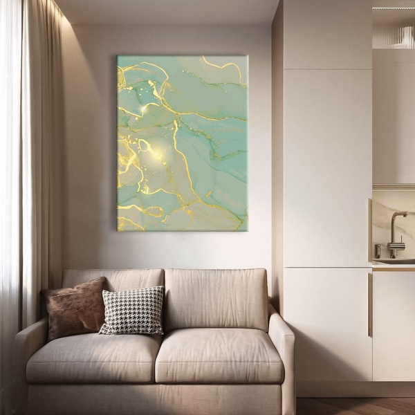 Постер Смарагдовий металік №3 50x65 см Brushme FNK0114202 