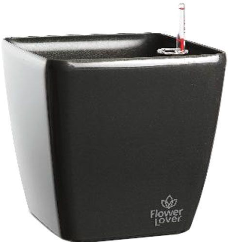 Кашпо пластикове Plastkon Flower Lover Quadrato 18x18x34 см фігурний 3л 