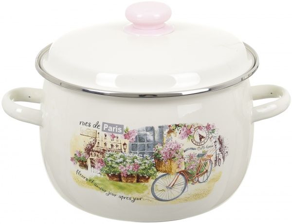 Кастрюля с крышкой Улочки Парижа 2,5 л Idilia