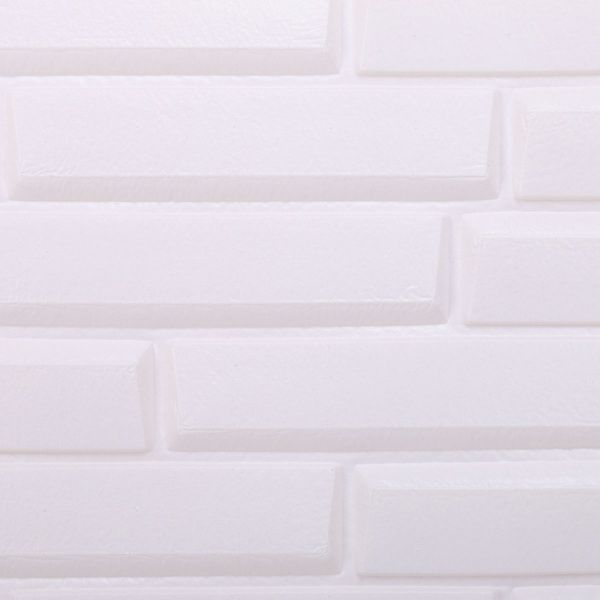 Декоративна панель кладка біла 770x700x8 мм 