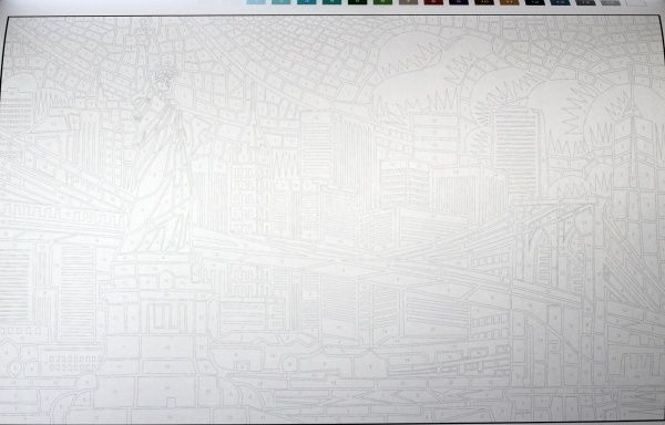 Раскраска по номерам Джон Вудкок «Кольоровий квест. Архітектура» 978-617-7579-14-3