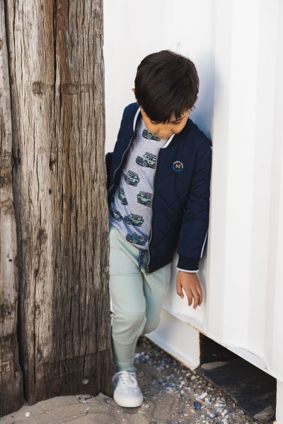 Куртка для хлопчиків р.134 темно-синій V42858-37 