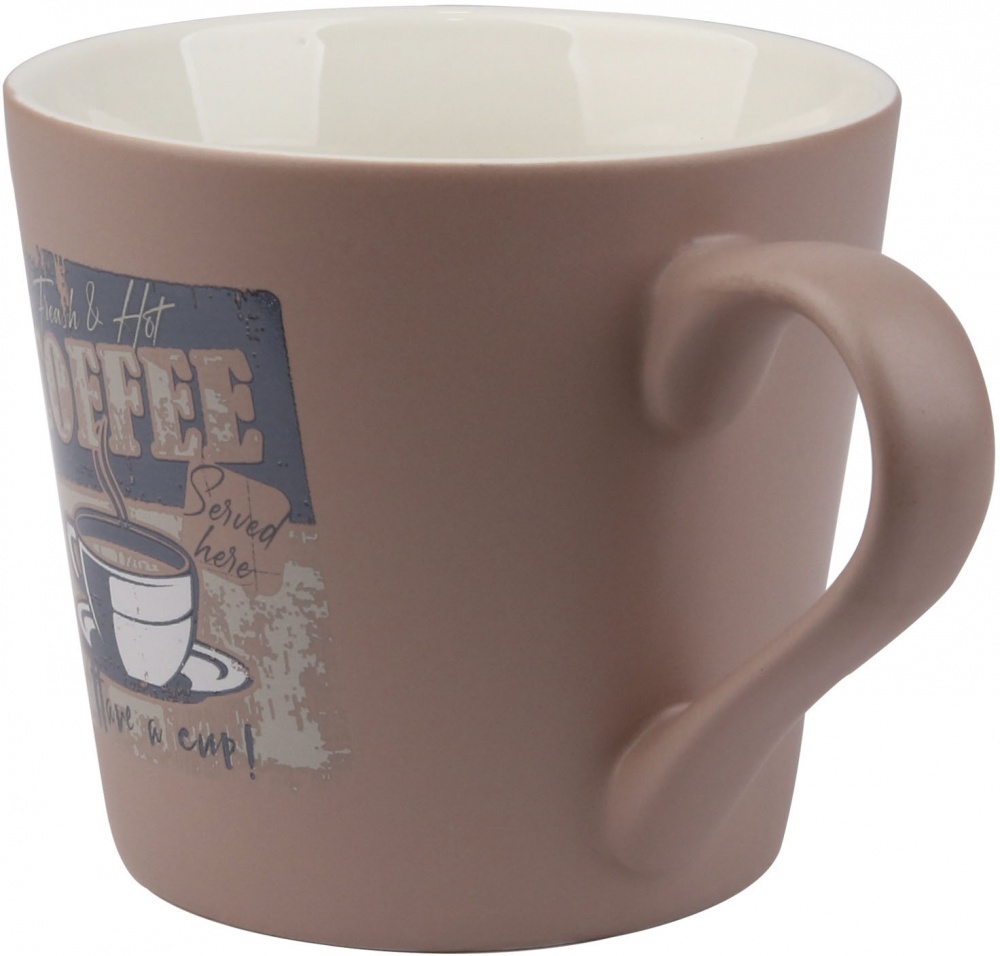 Чашка Fiora OldSchool коричнева 410 мл