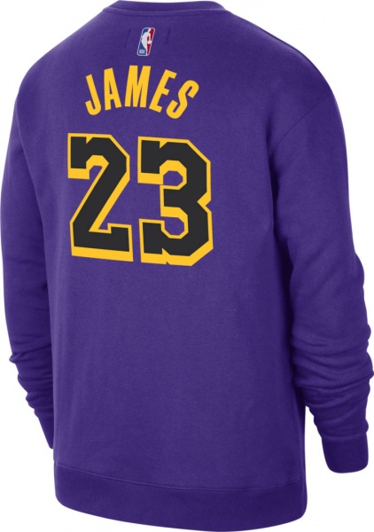 Світшот Nike JORDAN NBA LOS ANGELES LAKERS COURTSIDE STATEMENT EDITION SWEATSHIRT PURPLE DN4718-508 р.M фіолетовий
