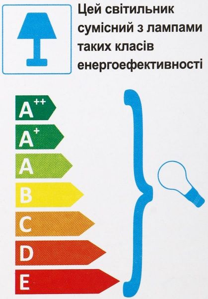 Бра Accento lighting Micky 1x40 Вт E27 блакитний 