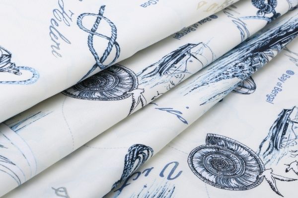 Ткань портьерная Поликоттон Море w1687 8171/3 280 см 