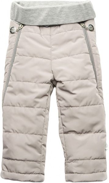 Штани дитячі Модний Карапуз р.80 бежевий із сірим 03-00840-0 