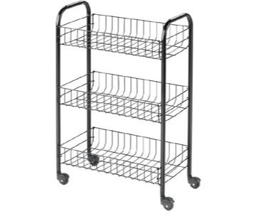 Етажерка Metaltex 3-рівнева Siena 630x230x410 мм чорний (340633 073) 