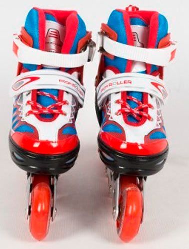 Роликові ковзани Profi A4122-XS-R р. 27-30 червоний