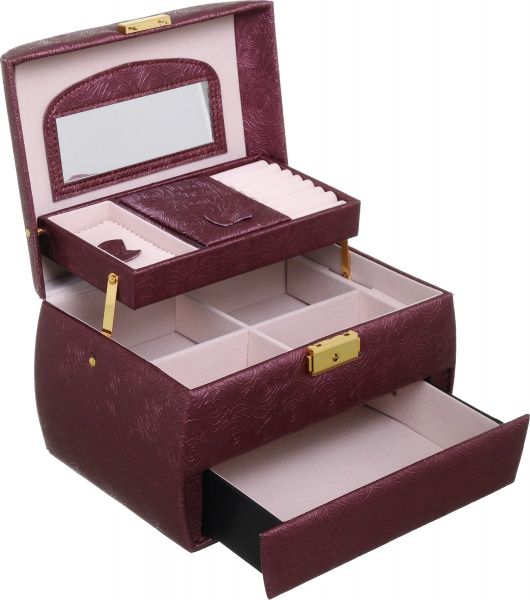 Сундучок для украшений Delux коричневый