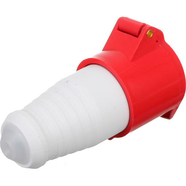 Розетка силовая переносная с заземлением UP! (Underprice) 3p+PE (214) 380В 16А IP44 серый