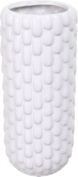 Ваза керамічна біла Falled 11,5х25,5 см