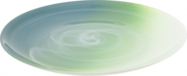 Блюдо ATLAS 28,5X2,6 см зелений з білим Arda Cam 