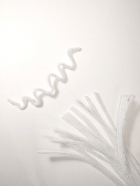 Декоративный элемент Микс без люрекса белого цвета 24 шт. Річ-Ленд