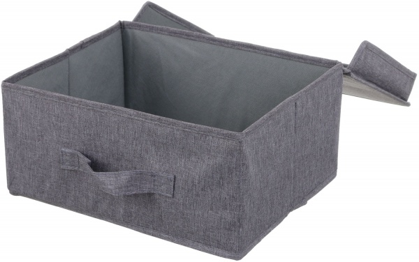 Ящик для зберігання із кришкою SO04127 London темно-сірий 140x250x300 мм