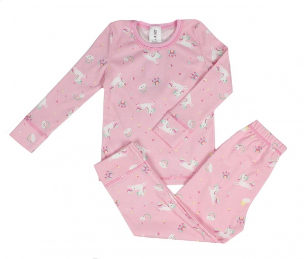 Пижама детская Luna Kids р.134-140 розовый с рисунком 