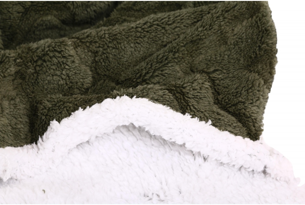 Плед Double Jacquard Sherpa 200x220 см зелений La Nuit